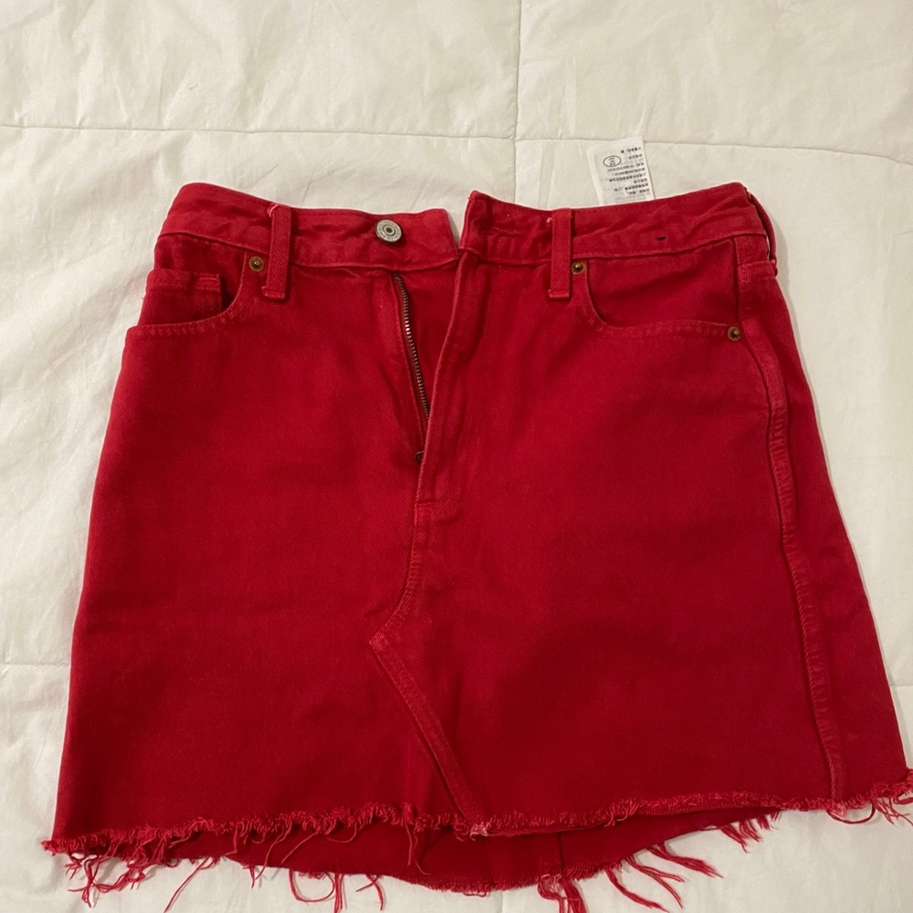 Red skirt